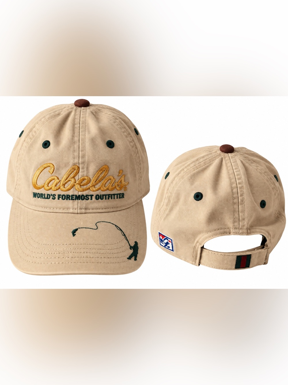 Vintage Cabela’s World’s Foremost Outfitter Fishing Dad Hat Strapback